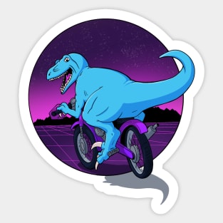 Dirtbike Dino Sticker